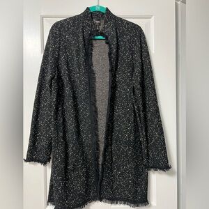 Gold shimmer thread, long length cardigan